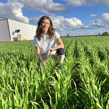 Tara Rich in a feild