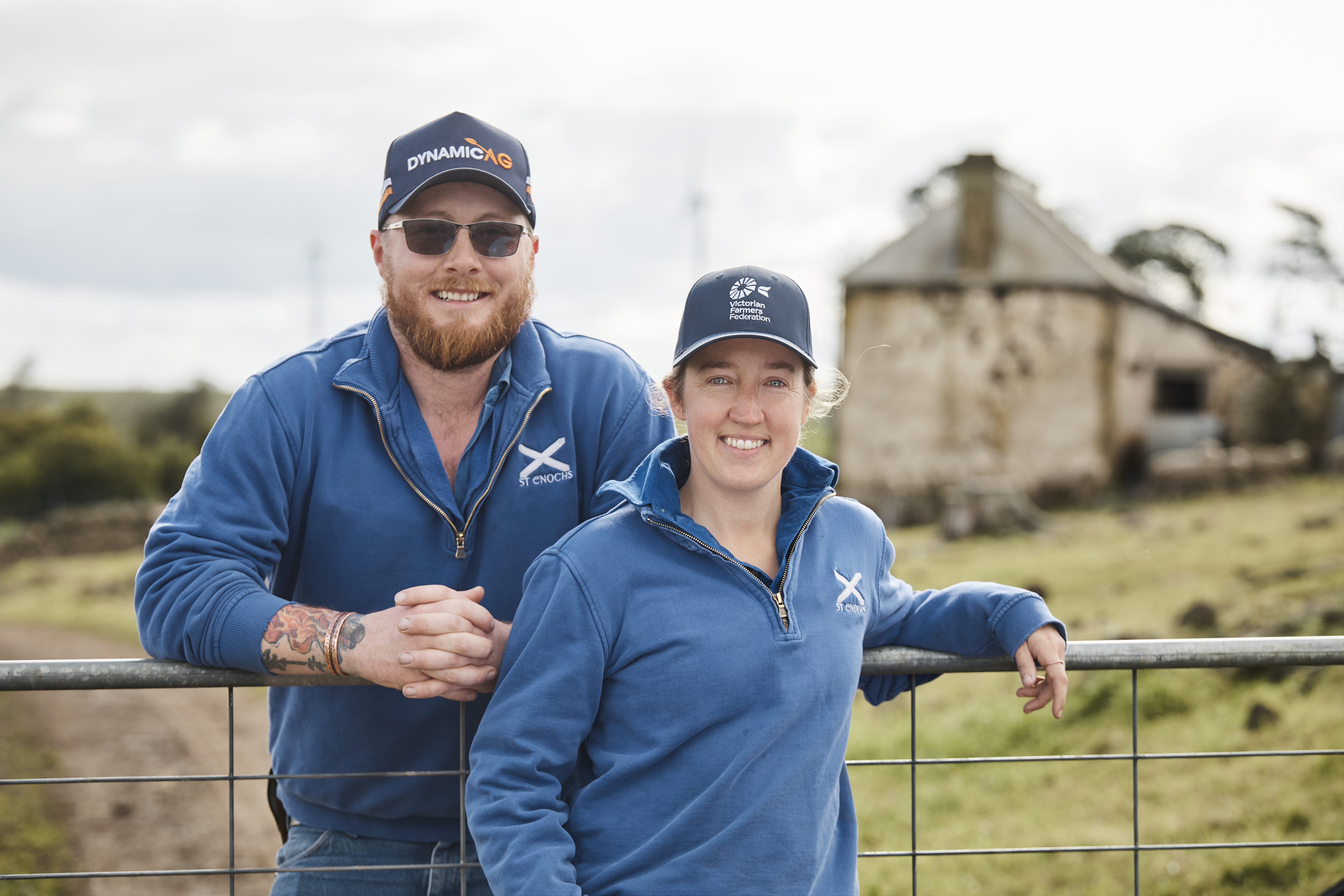 Katherine Bane on her farm at St Enochs